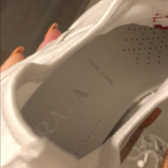 Prada Knit Sock Sneaker with Red Logo sz 38 - Picture 8 of 8